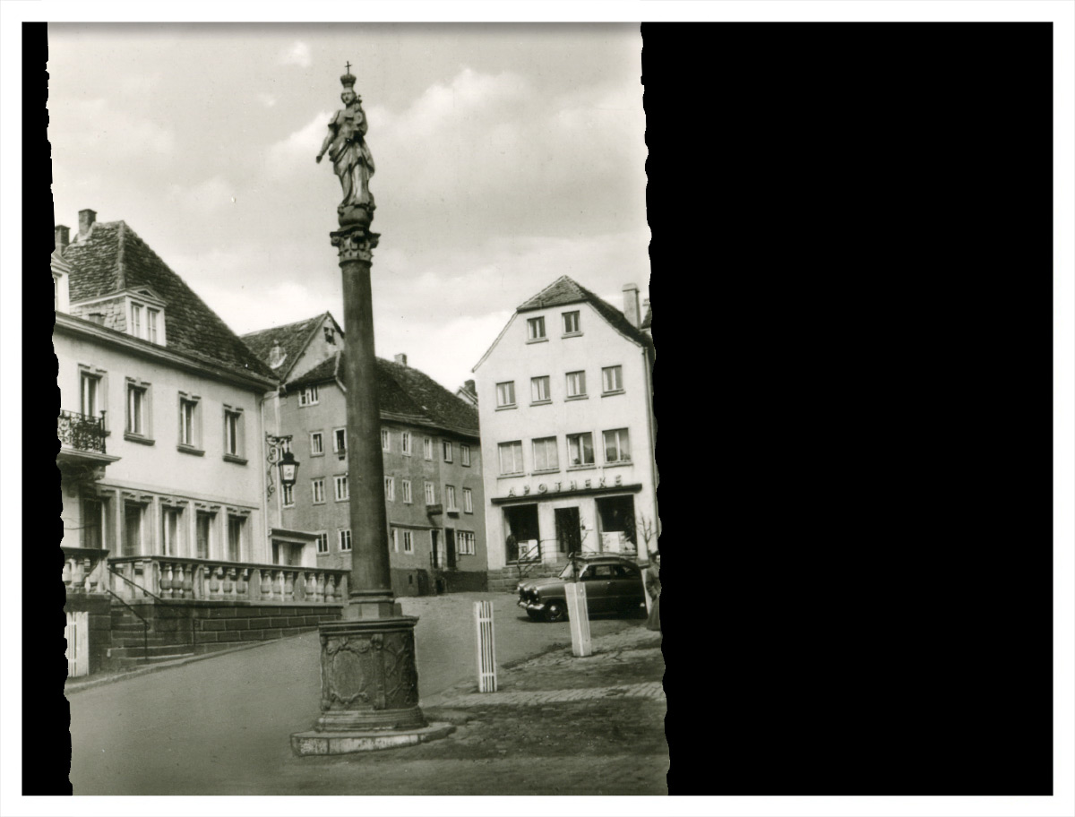 Postkarte Buchen Platz am Bild