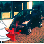 Smart mit Schneeschieber