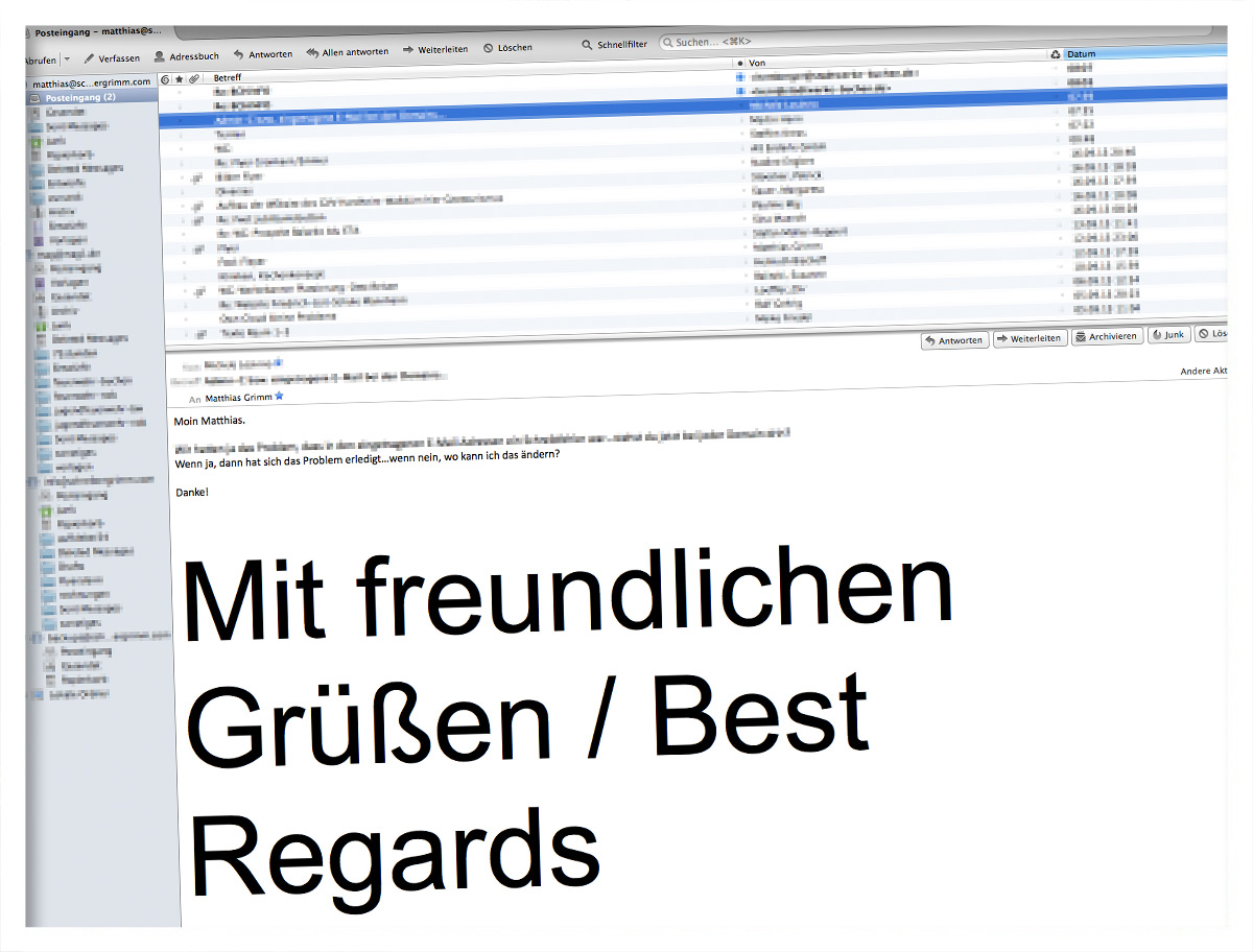 Mit freundlichen Grüßen