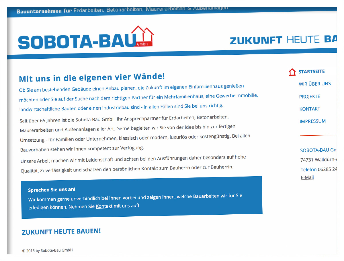 Zukunft heute bauen - mit Sobota Bau